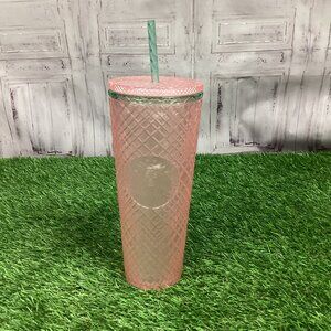 Starbucks Pearl Peach Jeweled Diamond Venti Tumbler